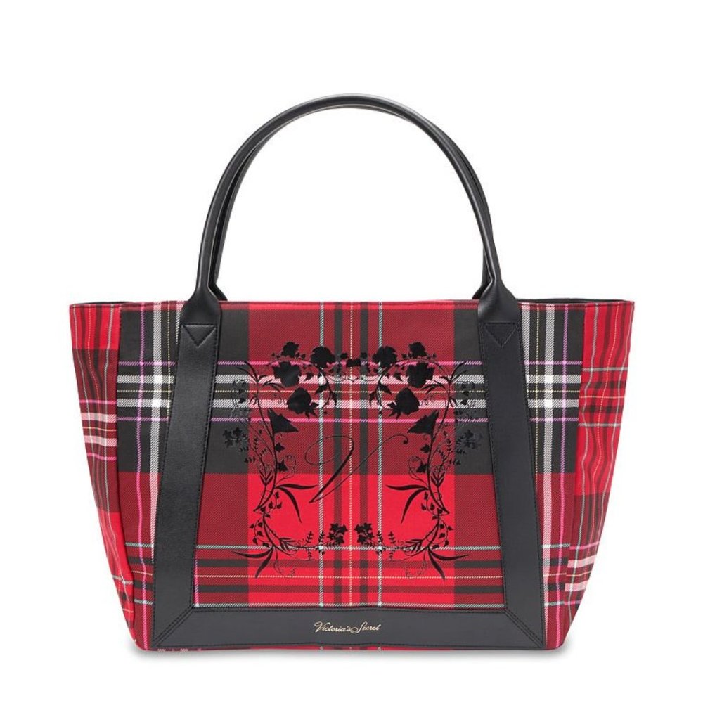 VICTORIA'S SECRET The VS Getaway Plaid Travel Tote One Size
